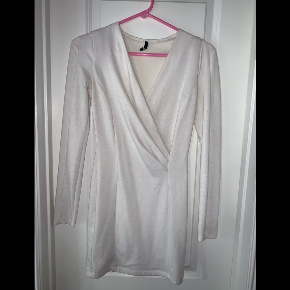 Long Sleeved White Dress